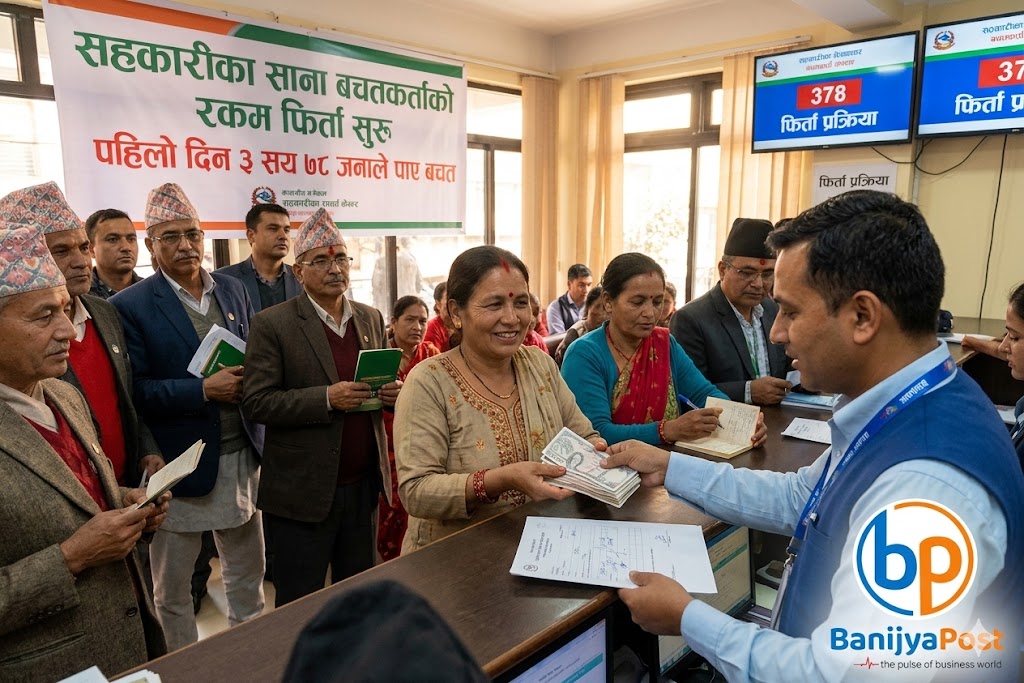 सहकारीका साना बचतकर्ताको रकम फिर्ता सुरु, पहिलो दिन ३ सय ७८ जनाले पाए बचत