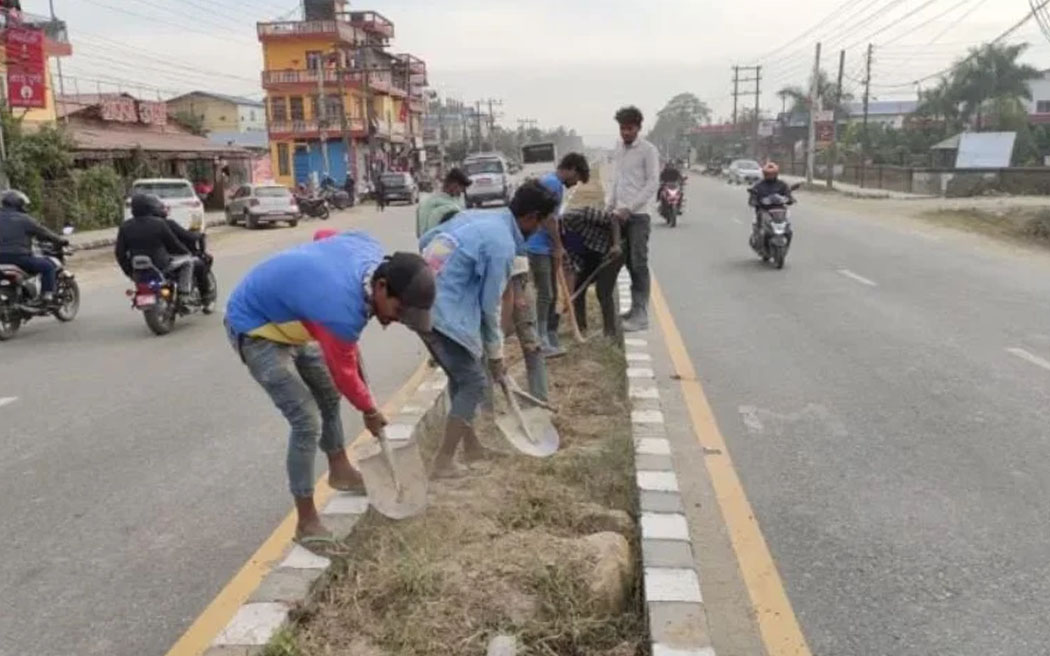 भरतपुरको छ लेन सडक निर्माण अन्तिम चरणमा